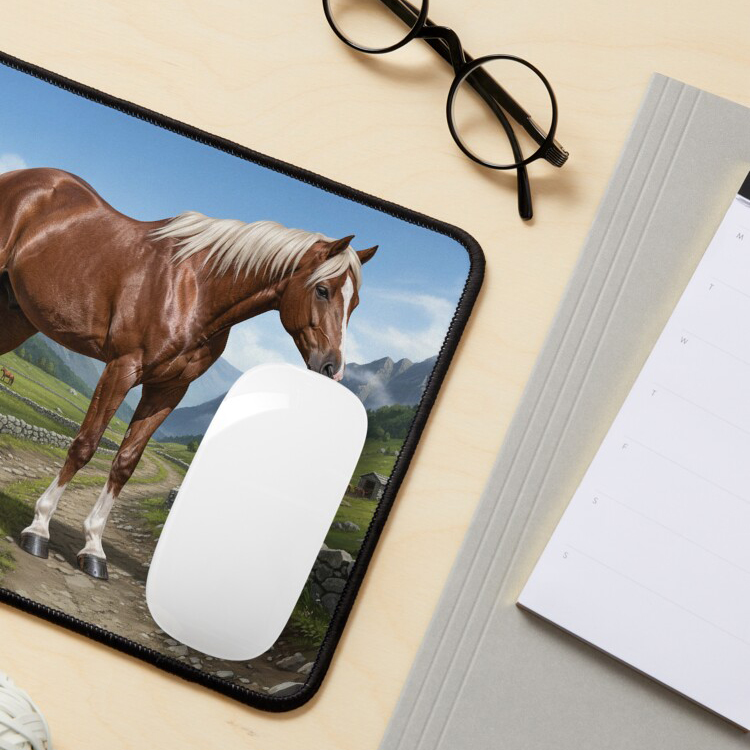 Le Cheval A�nos et un paysage de la Gr�ce