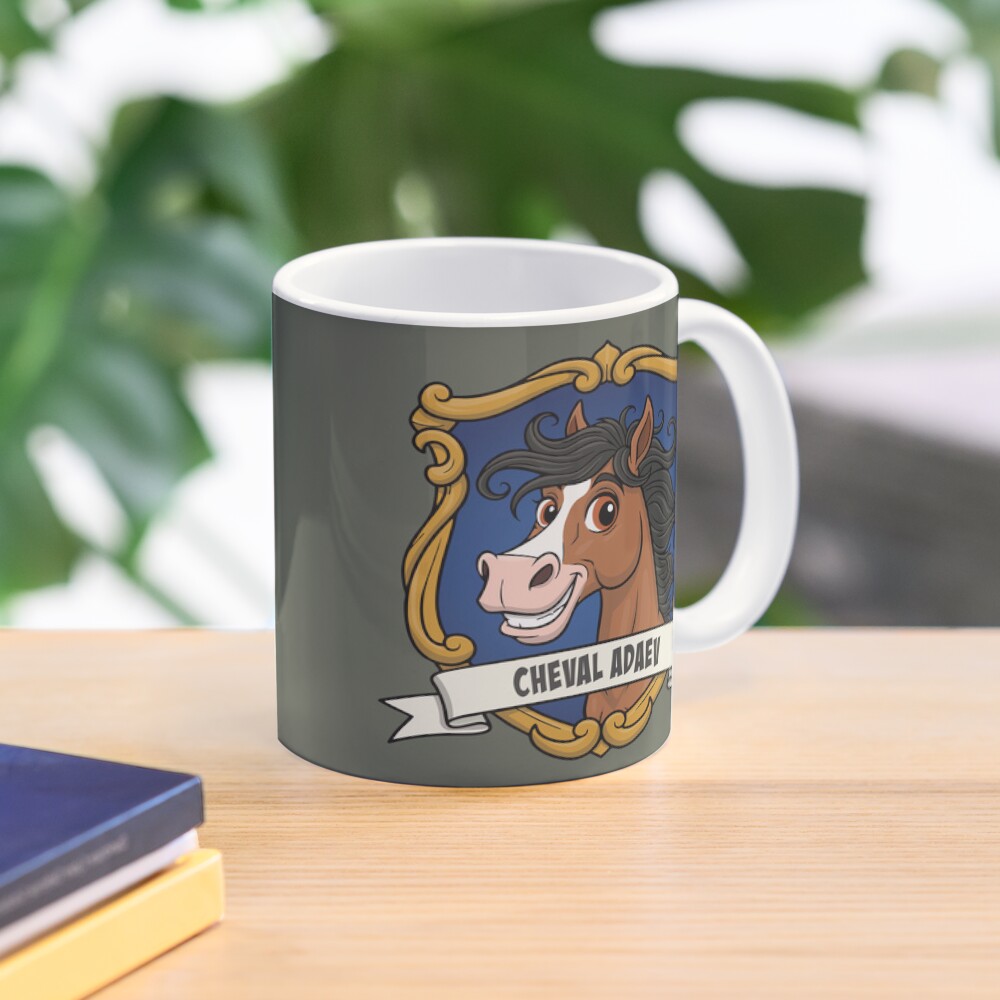 La caricature du Cheval Adaev dans un blason