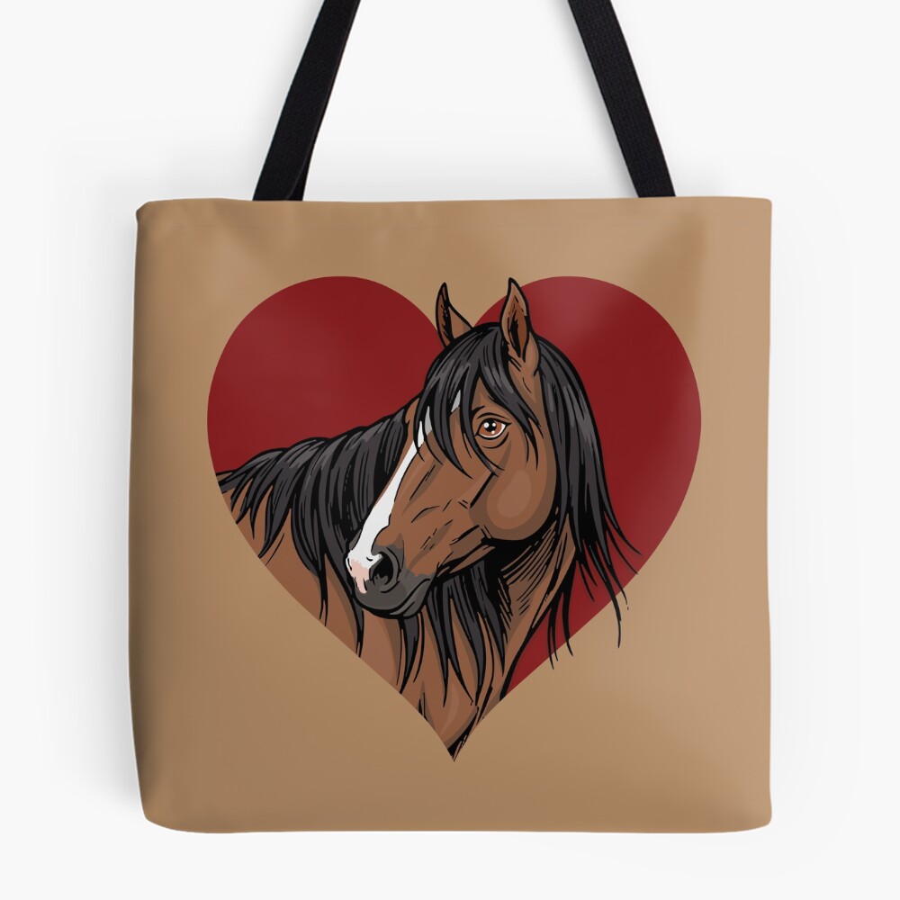 La t�te du Cheval Adaev et un coeur rouge