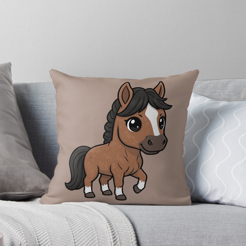 Un dessin de style chibi du Cheval Aegidienberger