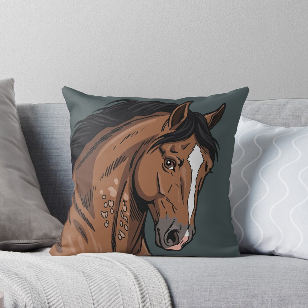 La t�te du Cheval Aegidienberger avec une robe rouann�e