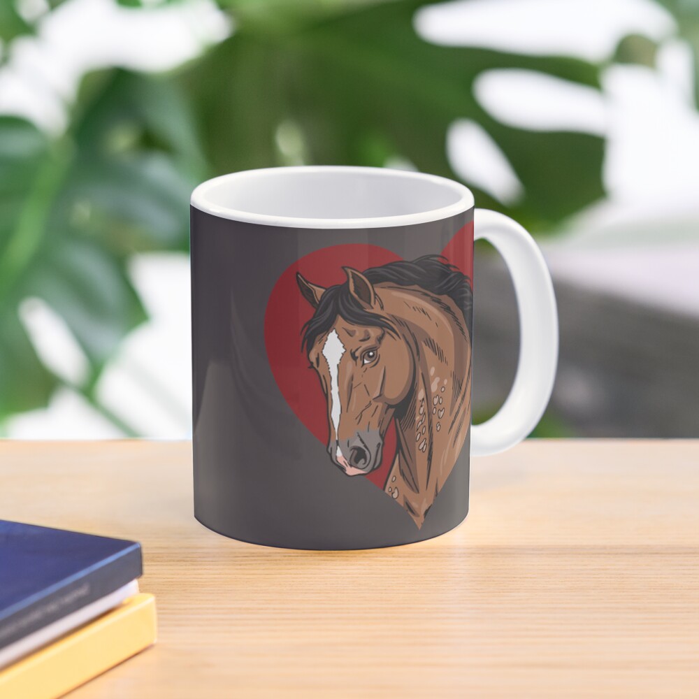La t�te du Cheval Aegidienberger et un coeur rouge