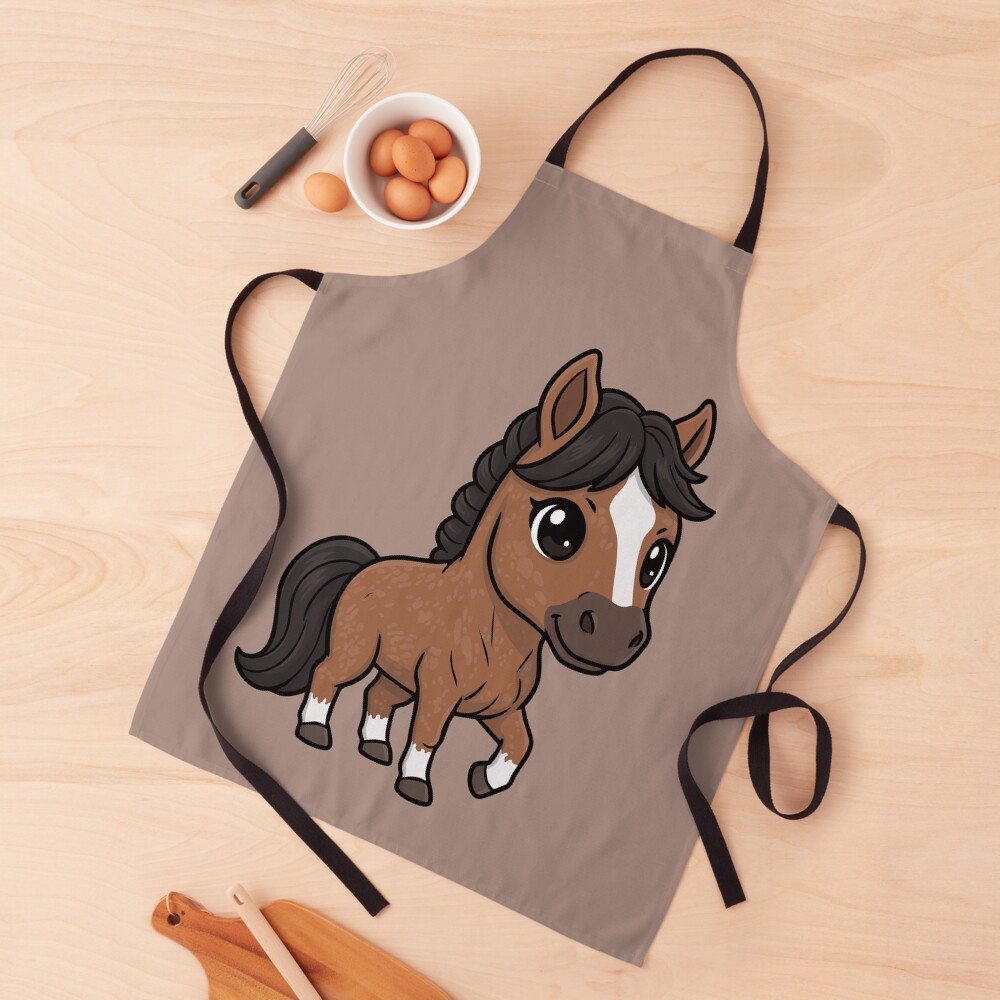 Un dessin de style chibi du Cheval Aegidienberger