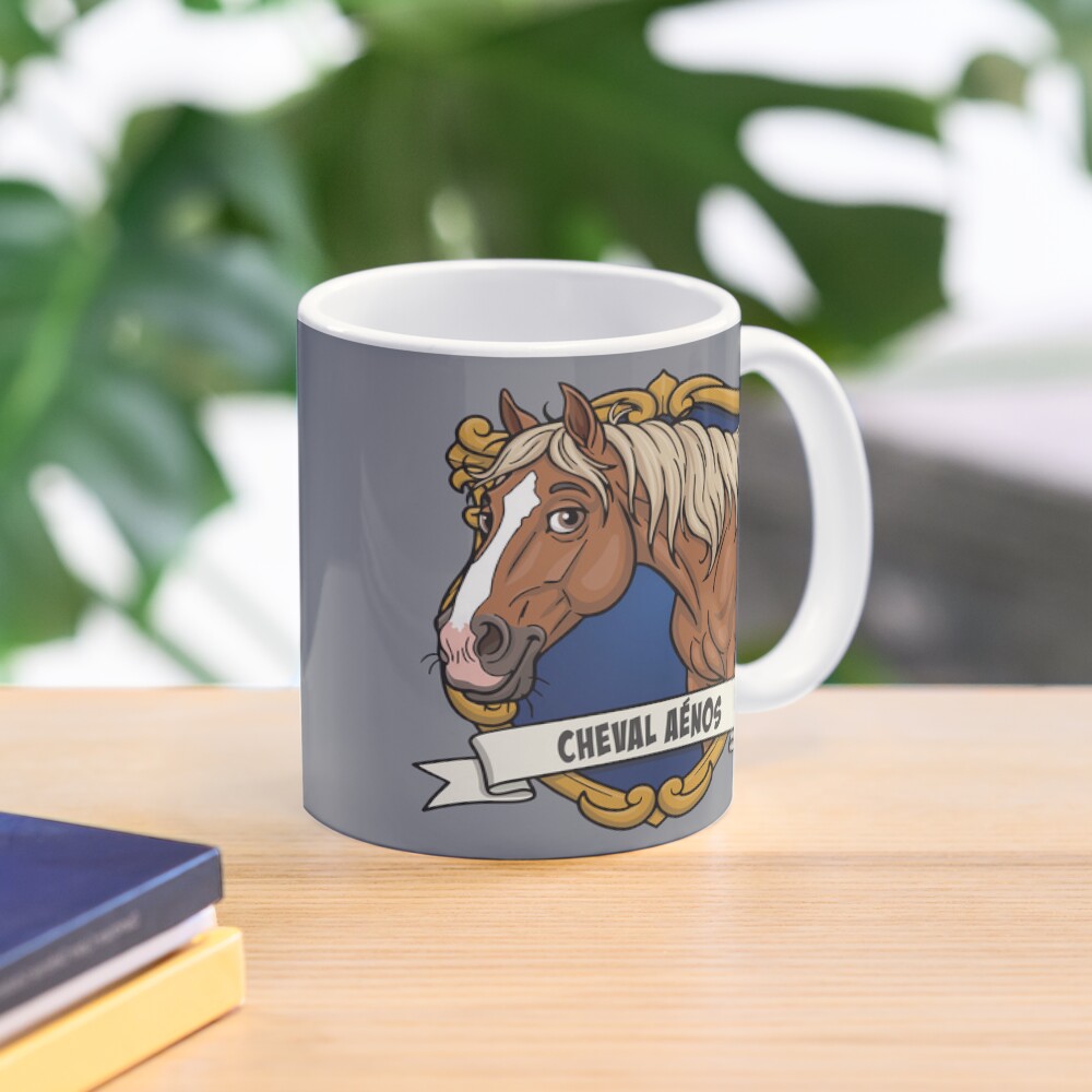 La caricature du Cheval A�nos dans un blason