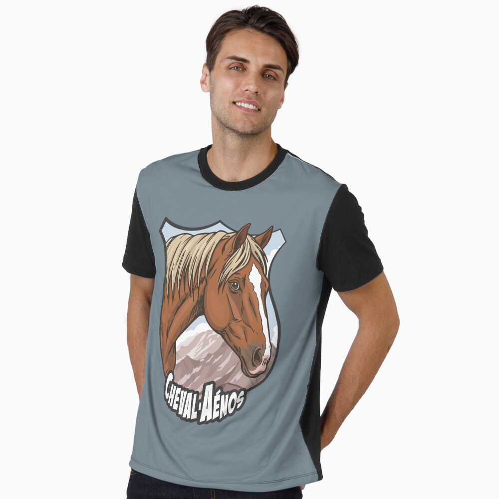 La t�te du Cheval A�nos, un blason et un paysage