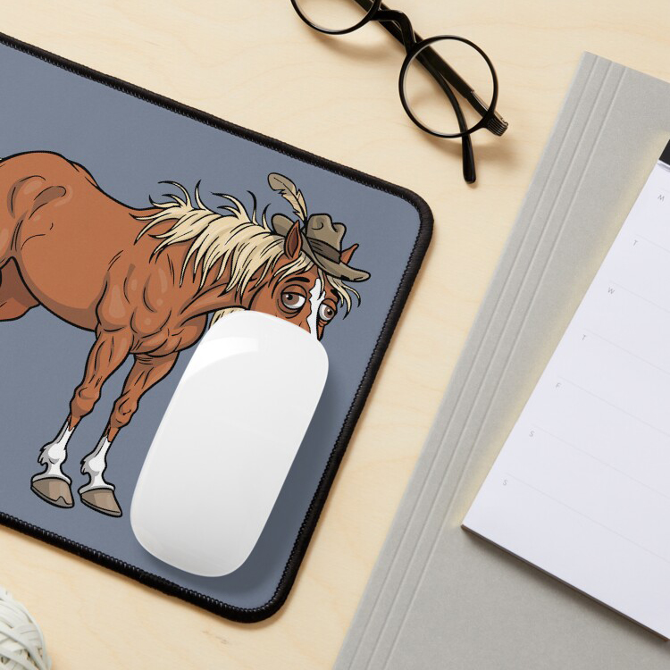 Un dessin cartoon du Cheval A�nos alezan