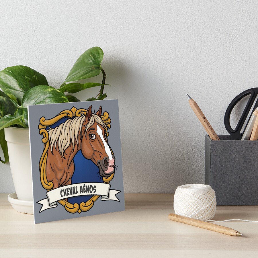 La caricature du Cheval A�nos dans un blason