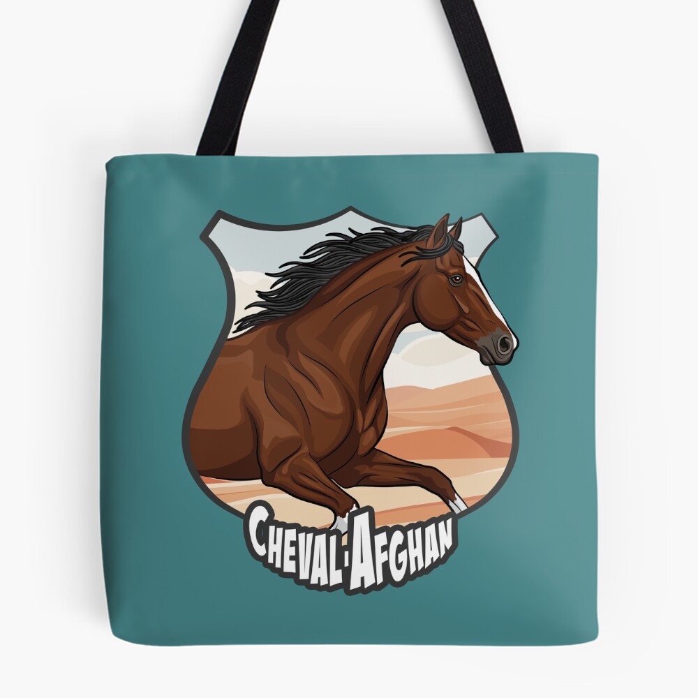 La t�te du Cheval Afghan, un blason et un paysage