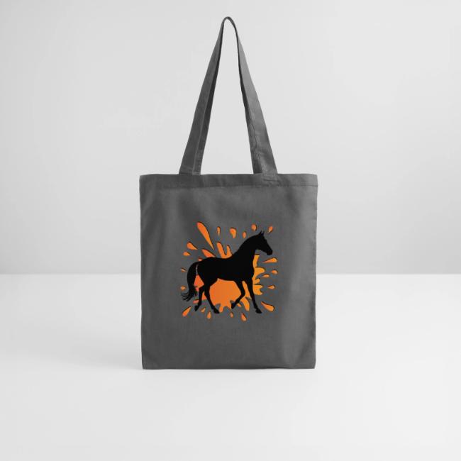 La silhouette du Cheval Akhal T�k� et une tache