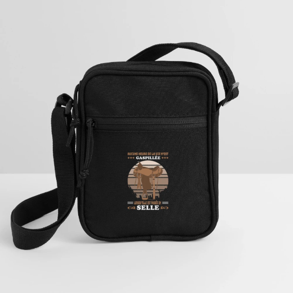 Étui à crayons en cuir véritable, peau de vache lavée, noir-café