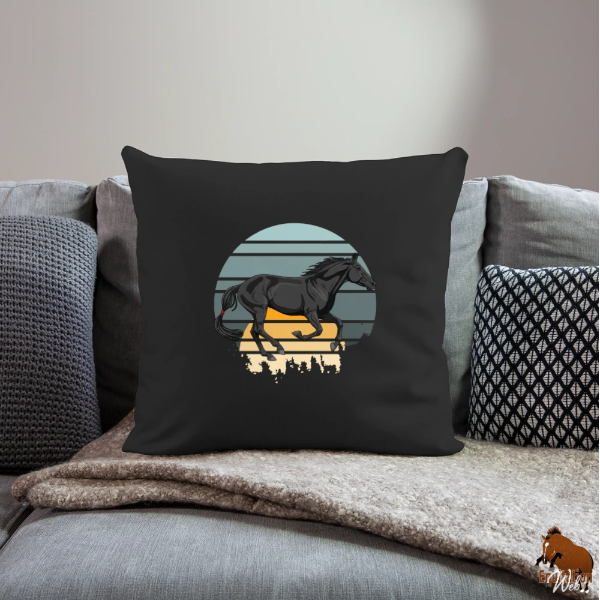 Le Cheval Abaga sur un coussin