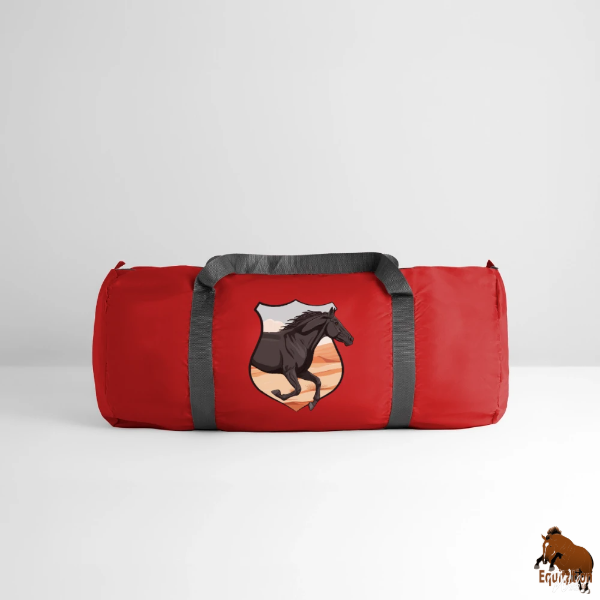 Le Cheval Abaga sur un sac de sport