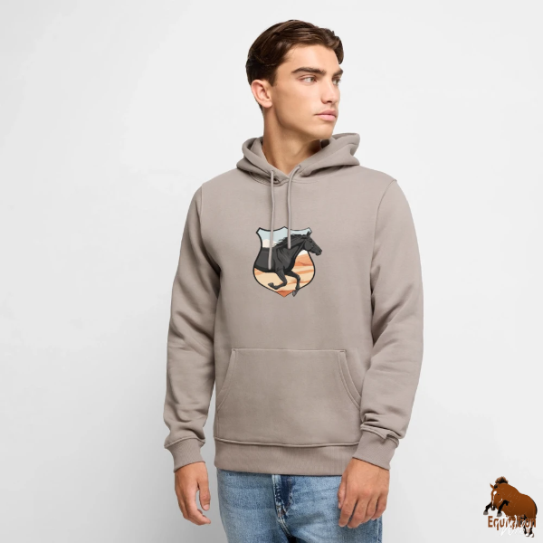 Le Cheval Abaga sur un sweat � capuche