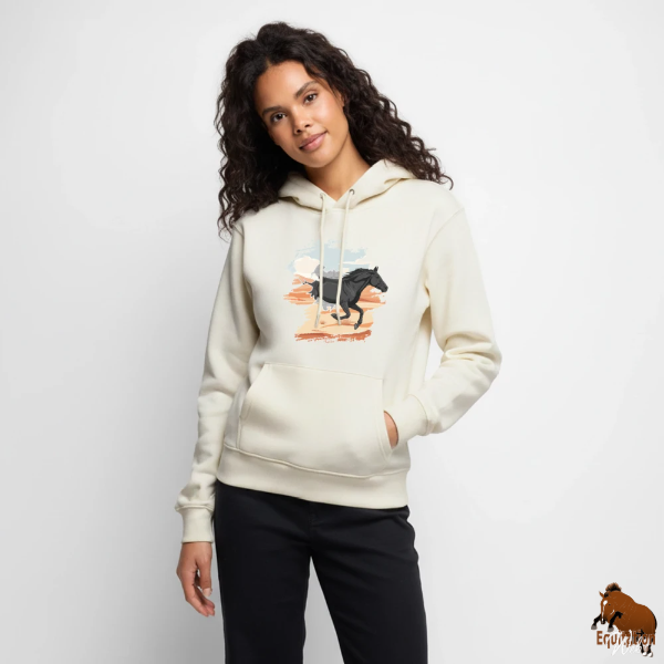 Le Cheval Abaga sur un sweat � capuche