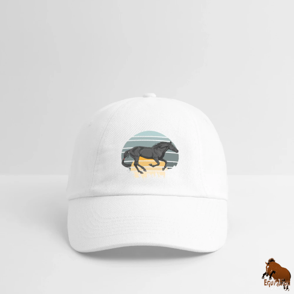 Le Cheval Abaga sur une casquette