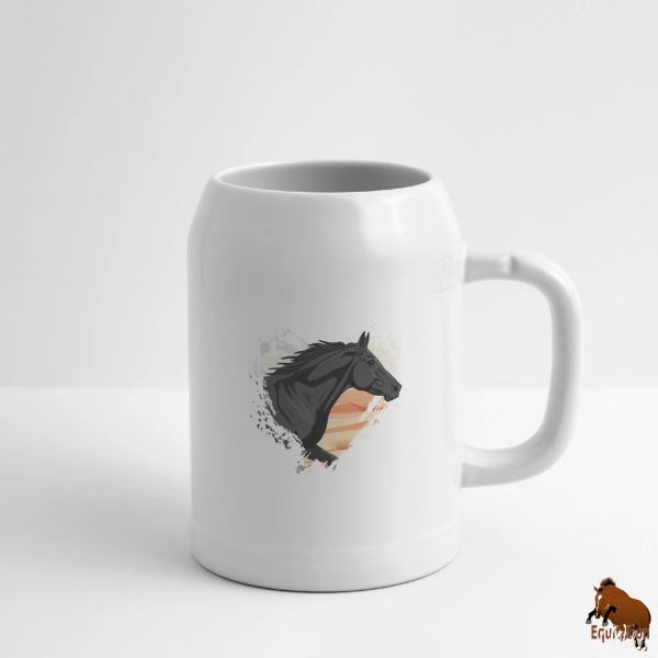 Le Cheval Abaga sur une chope