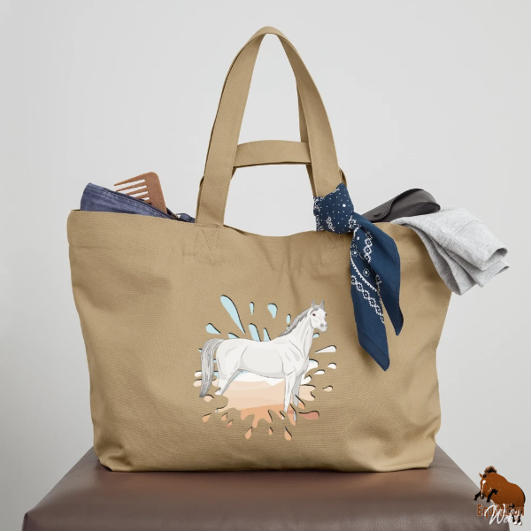Le Cheval Abbayan sur un cabas
