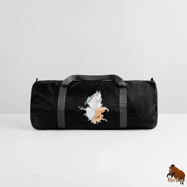 Le Cheval Abbayan sur un sac de sport