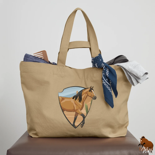 Le Cheval Abstang sur un cabas