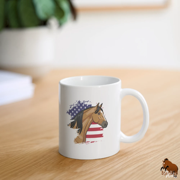 Le Cheval Abstang sur un mug