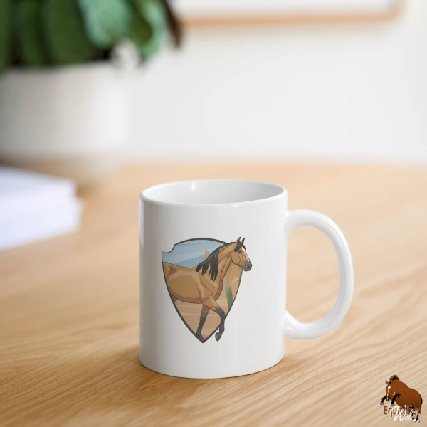 Le Cheval Abstang sur un mug