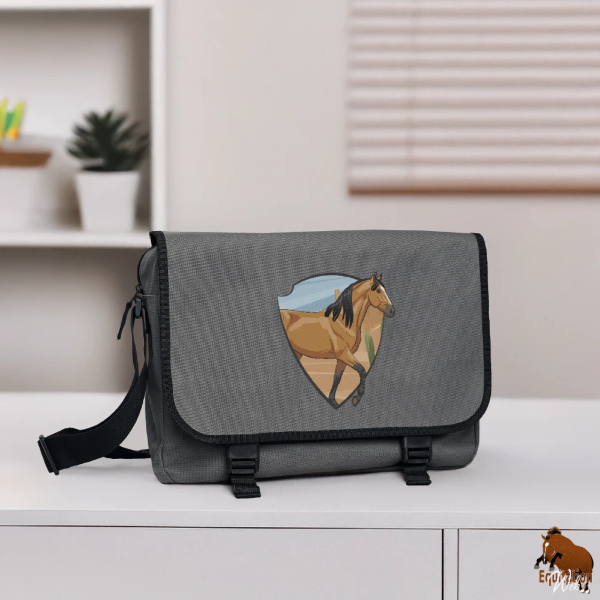 Le Cheval Abstang sur un sac � bandouli�re