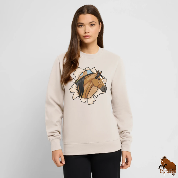 Le Cheval Abstang sur un sweat