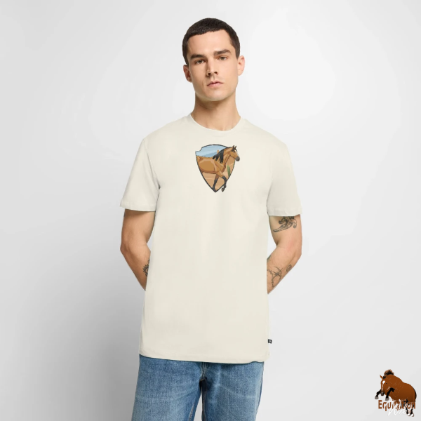 Le Cheval Abstang sur un t-shirt
