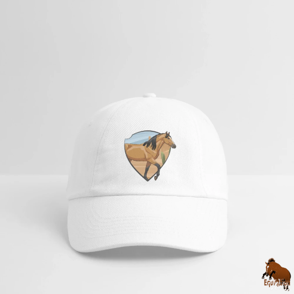 Le Cheval Abstang sur une casquette