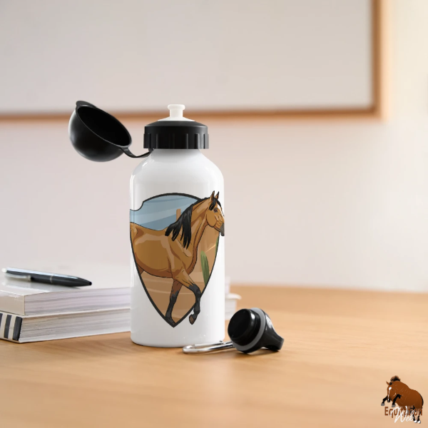 Le Cheval Abstang sur une gourde