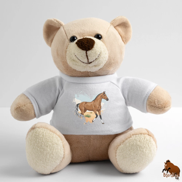 Le Cheval Akhal T�k� sur un nounours