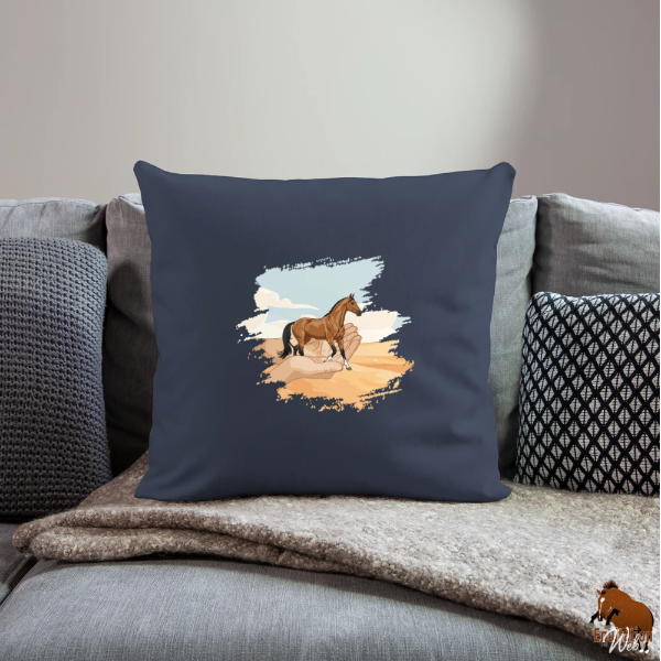 Le Cheval Akhal T�k� sur un coussin