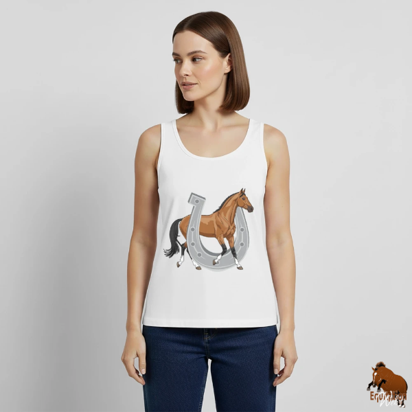 Le Cheval Akhal T�k� sur un d�bardeur