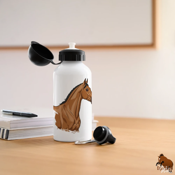 Le Cheval Akhal T�k� sur une gourde