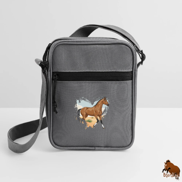 Le Cheval Akhal T�k� sur une sacoche