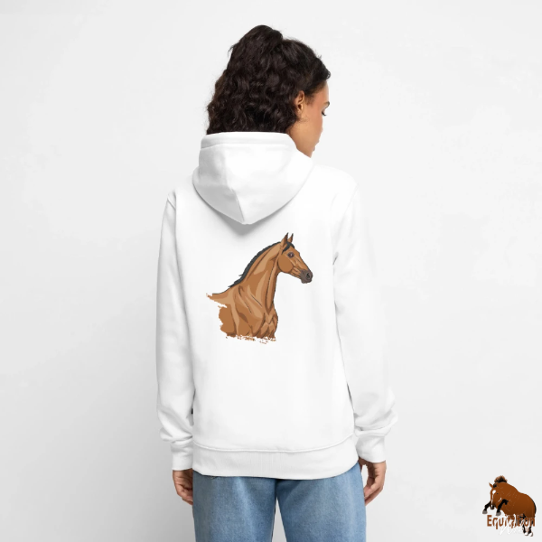 Le Cheval Akhal T�k� sur une veste � capuche