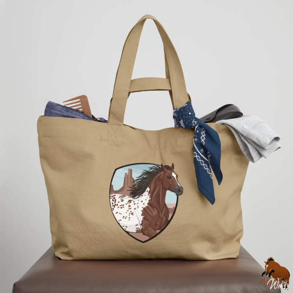 Le Cheval Appaloosa sur un cabas