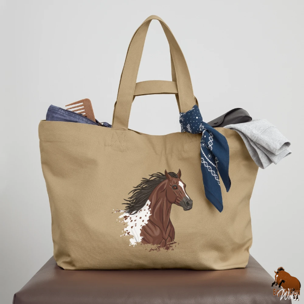 Le Cheval Appaloosa sur un cabas