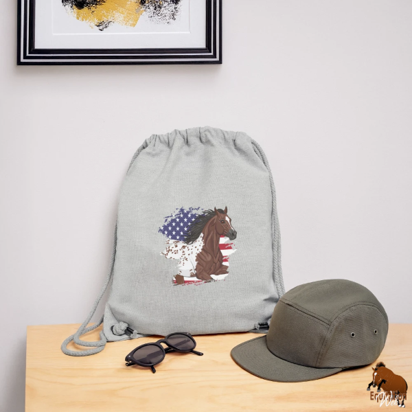 Le Cheval Appaloosa sur un sac � cordon