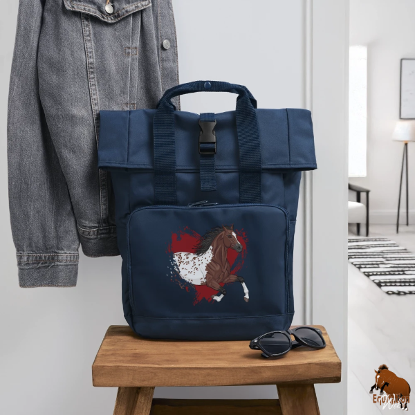 Le Cheval Appaloosa sur un sac � dos