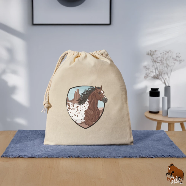Le Cheval Appaloosa sur un sac cadeau