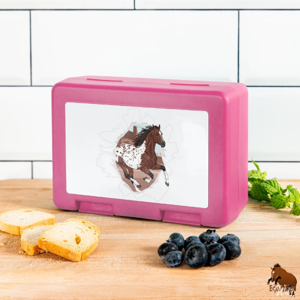 Le Cheval Appaloosa sur une bo�te � gouter