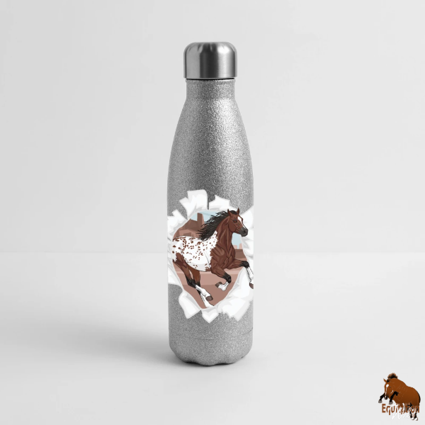 Le Cheval Appaloosa sur une bouteille isotherme