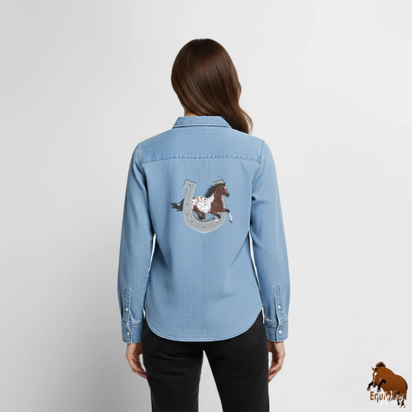Le Cheval Appaloosa sur une chemise