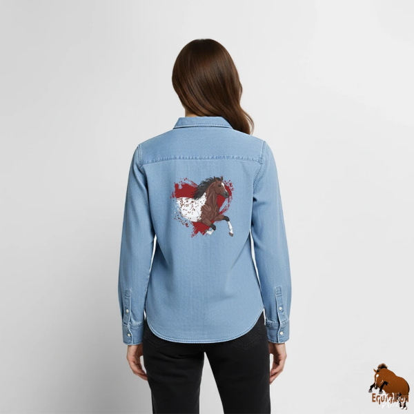 Le Cheval Appaloosa sur une chemise