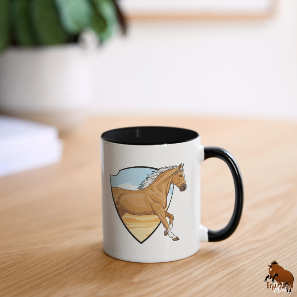 Le Cheval Demi Selle Am�ricain sur un mug