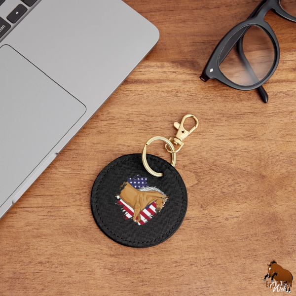 Le Cheval Demi Selle Am�ricain sur un porte-cl�s