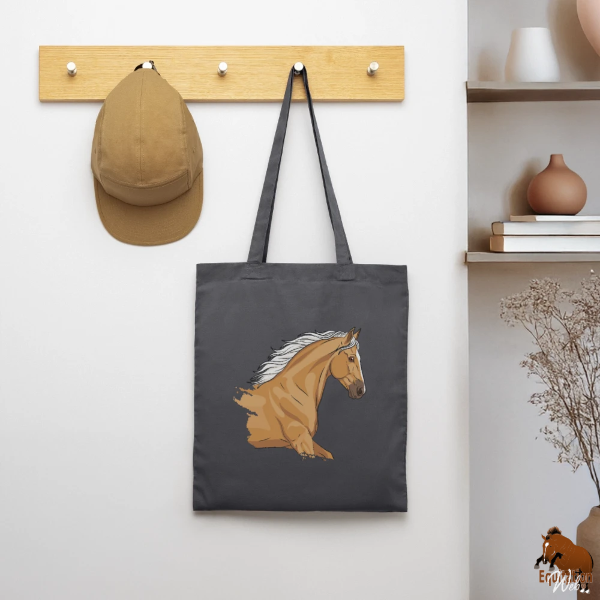 Le Cheval Demi Selle Am�ricain sur un sac en tissu