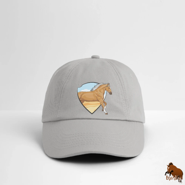 Le Cheval Demi Selle Am�ricain sur une casquette