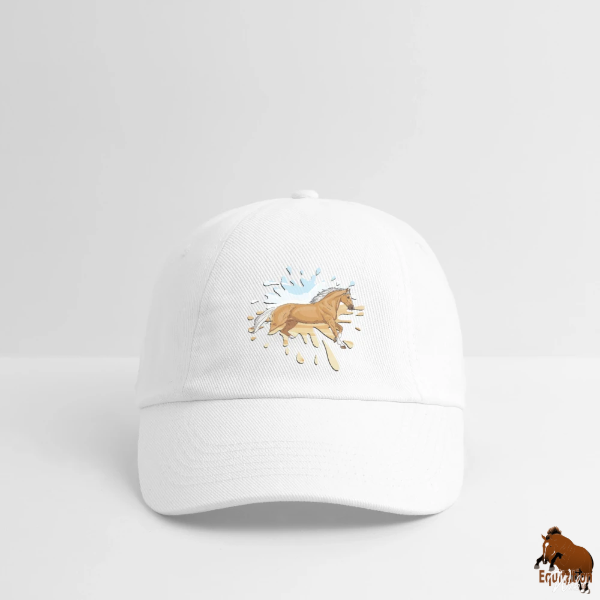 Le Cheval Demi Selle Am�ricain sur une casquette